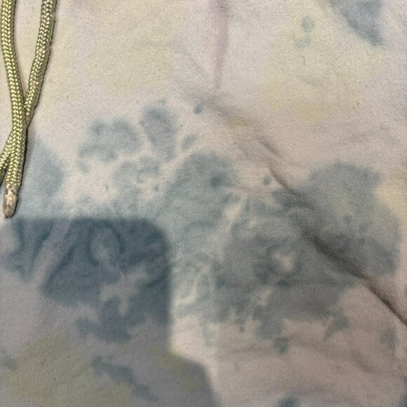 Wild Fable Women’s Cropped Tie-Dye Sweatshirt – Size M, Blue & Yellow Pattern - Picture 3 of 7